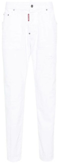 Dsquared2 Slim-fit Trousers Dsquared2 , White , Heren - 2Xl,Xl,L,M,S,Xs
