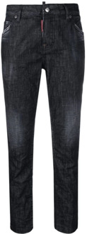 Dsquared2 Stijlvolle Comfortabele Skinny Jeans Dsquared2 , Black , Dames - S,Xs