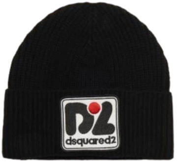 Dsquared2 Stijlvolle Hoed Dsquared2 , Black , Heren - ONE Size