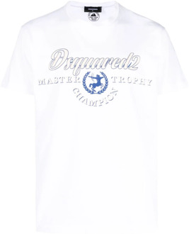 Dsquared2 Stijlvolle Overhemden Dsquared2 , White , Heren - Xl,S