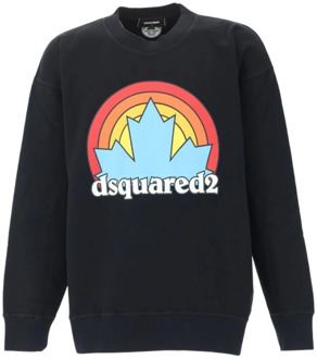 Dsquared2 Stijlvolle Sweatshirt Dsquared2 , Black , Heren - 2Xl,Xl,L,M,S