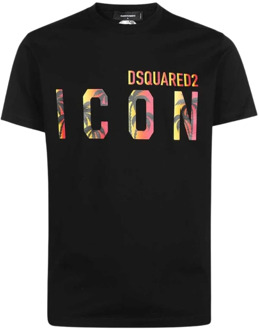 Dsquared2 Sunset T-shirt Dsquared2 , Black , Heren - L,M