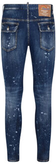 Dsquared2 Super Twinky Jean Splatter-ontwerp blauwe jeans - 40W/30L