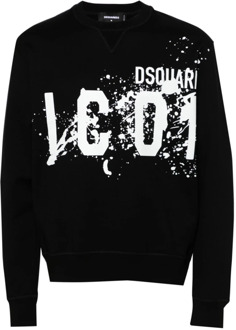 Dsquared2 Sweatshirts Dsquared2 , Black , Heren - Xl,L,M