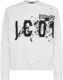 Dsquared2 Sweatshirts & Hoodies Dsquared2 , White , Heren - Xl,L,M