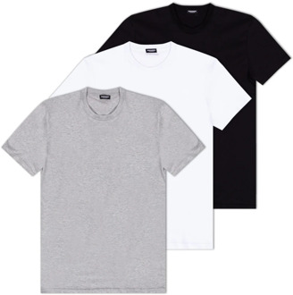 Dsquared2 T-shirt drie-pack Dsquared2 , Gray , Heren - 2Xl,Xl,L,M,S,Xs
