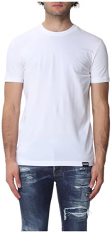 Dsquared2 T-Shirt en Polo Dsquared2 , White , Heren - L,M,S