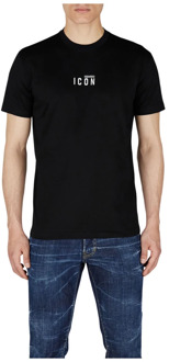 Dsquared2 T-Shirt ICON Heren  maat S Zwart