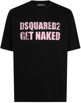 Dsquared2 T-Shirts Dsquared2 , Black , Heren - 2Xl,Xl,L,M,S,3Xl