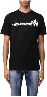 Dsquared2 T-Shirts Dsquared2 , Black , Heren - S