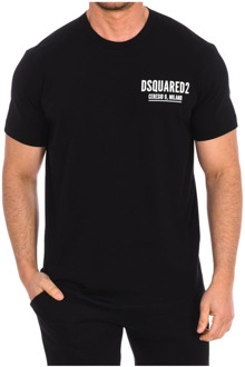 Dsquared2 T-Shirts Dsquared2 , Black , Heren - Xl,S
