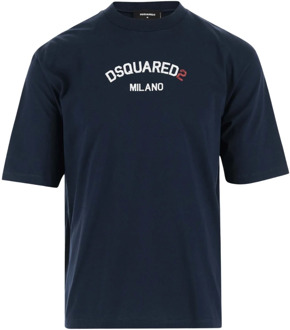 Dsquared2 T-Shirts Dsquared2 , Blue , Heren - L,M