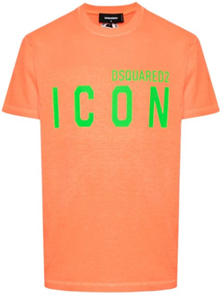 Dsquared2 T-Shirts Dsquared2 , Orange , Heren - L,M