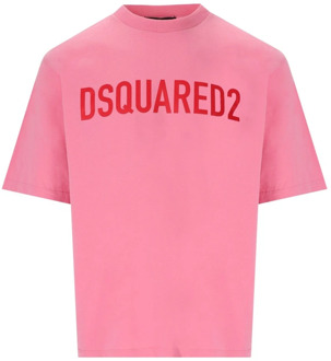 Dsquared2 T-Shirts Dsquared2 , Pink , Heren - L,M