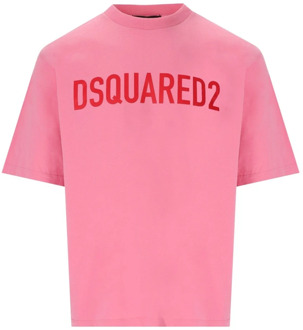 Dsquared2 T-Shirts Dsquared2 , Pink , Heren - S