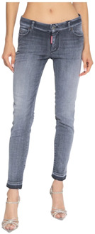 Dsquared2 Tejano Sra. Skinny Denim Jeans Dsquared2 , Gray , Dames - XS