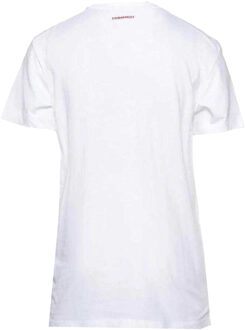 Dsquared2 Unisex Adult Bubble Logo Skinny T-Shirt (Wit)