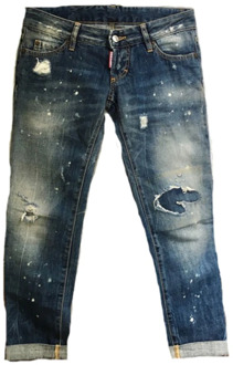 Dsquared2 Upgrade je denimcollectie met stijlvolle 470 jeans Dsquared2 , Blue , Dames - L,M