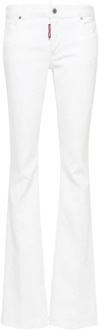 Dsquared2 Witte Skinny Jeans Dsquared2 , White , Dames - S,Xs