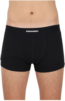 Dsquared2 Zwarte heren boxershort met logo tailleband Dsquared2 , Black , Heren - Xl,L,M,S