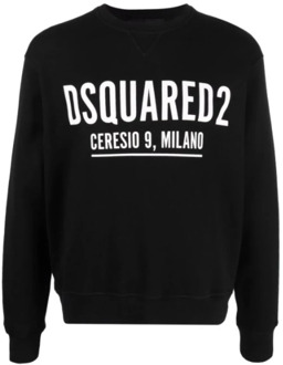 Dsquared2 Zwarte Sweaters voor Heren Dsquared2 , Black , Heren - 2Xl,Xl,L,M,S,3Xl