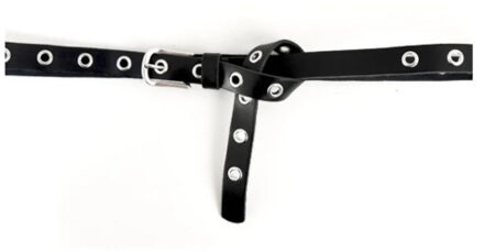 DSTRCT 20959 riem black/silver dames riemen - maat One size Zwart