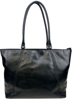 DSTRCT Alba Chique Laptop Workingbag 15.6" black schoudertas heren Zwart - H 42 x B 32 x D 12 cm