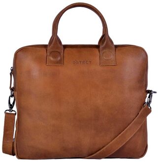 DSTRCT Fletcher Street Business Laptoptas 13.3'' Cognac 016120 Bruin