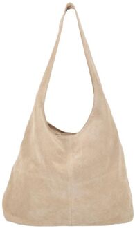 DSTRCT Portland Road Shoulderbag beige damestas - H 32 x B 48 x D 17 cm