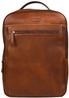 DSTRCT Premium Collection Backpack 15,6" cognac Bruin - H 40 x B 32 x D 11