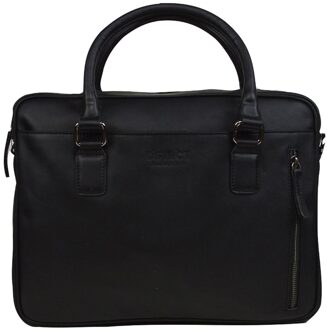 DSTRCT Premium Collection Laptopbag 14" black Zwart - H 29 x B 37 x D 6