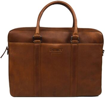 DSTRCT Premium Collection Laptopbag 15,6" cognac Bruin - H 30 x B 41 x D 8