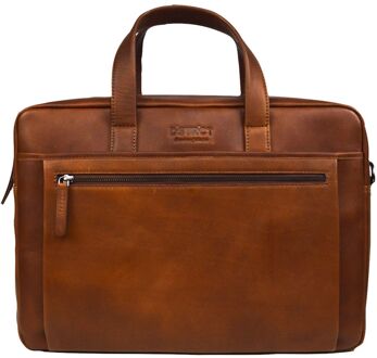 DSTRCT Premium Collection Laptopbag 17" cognac Bruin - H 29 x B 47 x D 16