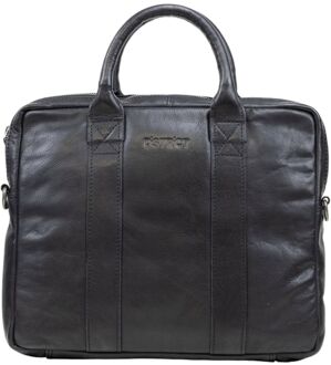 DSTRCT State Street Workingbag 13.3" black schoudertas heren Zwart - H 28 x B 36 x D 8 cm