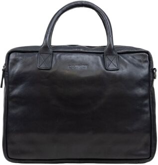 DSTRCT State Street Workingbag 15.6" black schoudertas heren Zwart - H 30 x B 40 x D 10 cm