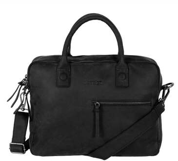 DSTRCT Wall Street Business Laptoptas 15.4'' Double Black Zwart