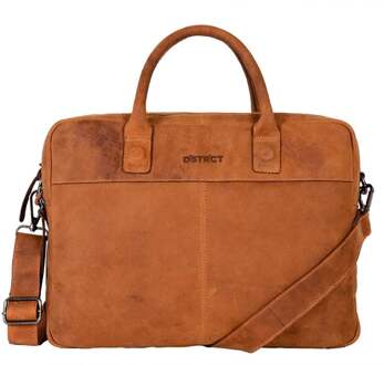 DSTRCT Wall Street Business Laptoptas 15.6'' Cognac Bruin