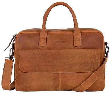 DSTRCT Wall Street Business Laptoptas 17'' Cognac 76420 Bruin