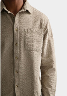 Dstrezzed Casual hemd lange mouw patric shirt 303980/276 - maat M Beige