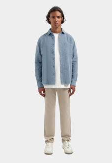 Dstrezzed Casual hemd lange mouw patric shirt 303980/630 Blauw