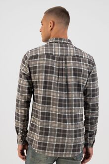 Dstrezzed Chenille Overhemd Ruiten Grijs - M,S