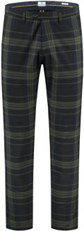 Dstrezzed Chino Pant English Check Dark Navy   33 Groen, Navy