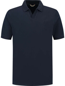 Dstrezzed Ds bowie v-neck polo Blauw - M