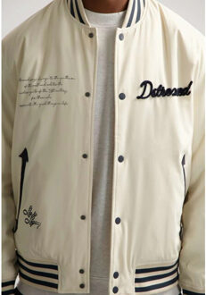 Dstrezzed Ds sonny varsity jacket - maat S Ecru