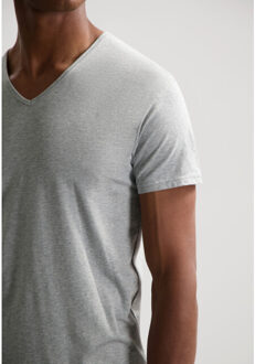 Dstrezzed Eastwood 2 pack v-neck tee bamboo blend Grijs - L