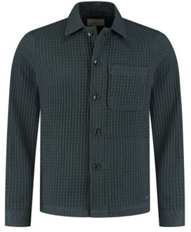 Dstrezzed Lino fw overshirt Blauw - M