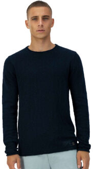 Dstrezzed Mercury crew melange slub Blauw