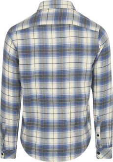 Dstrezzed Overhemd Stein Flanel Ruit Blauw - M