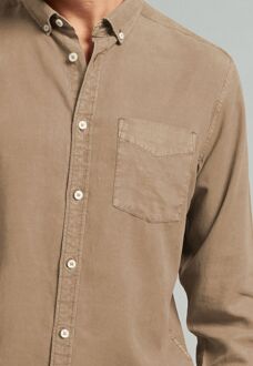 Dstrezzed Overhemd Tencel Bruin - M,L,XL,XXL