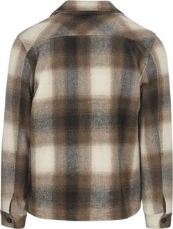 Dstrezzed Overshirt Ruit Bruin Off-White - L,M